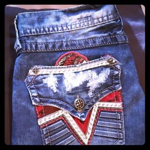 Affliction 73 mens Jean's 33 Regular